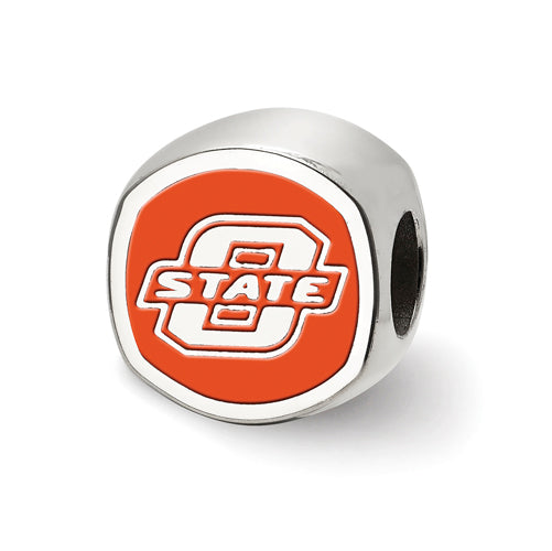 SS Oklahoma State University Cushion Shaped  Logo Bead