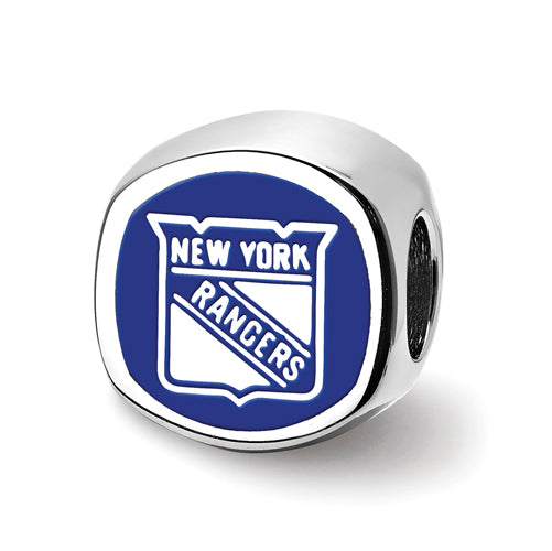 SS New York Rangers New York Rangers Banner Cushion shaped double logo bead