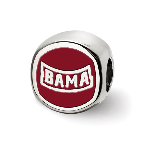 SS The U of Alabama Cushion Shaped Logo Bead