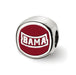 SS The U of Alabama Cushion Shaped Logo Bead