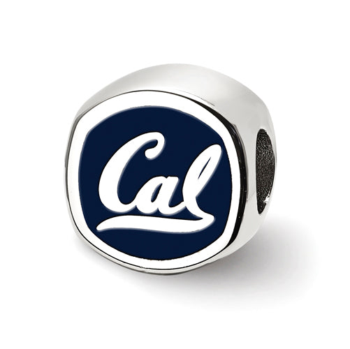 SS U of California Berkeley Cushion Shaped Logo Bead