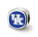 SS The U of Kentucky UK Cushion Shaped Logo Bead
