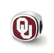 SS University of Oklahoma OU Enameled Bead