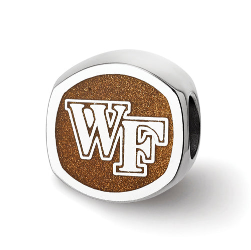 SS Wake Forest University WF PRIMARY Cushion shaped double logo bead