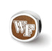 SS Wake Forest University WF PRIMARY Cushion shaped double logo bead