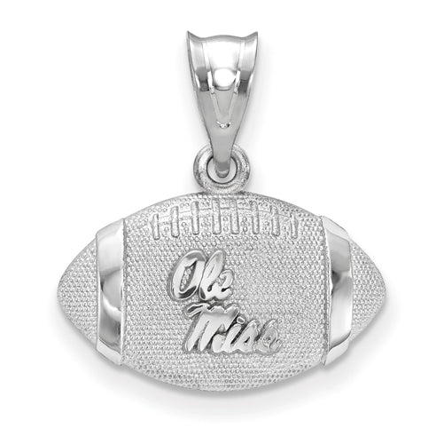 SS University  of Mississippi 3D Football w/Logo Pendant