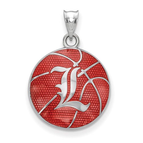 SS Univ. of Louisville Enameled Basketball Pendant
