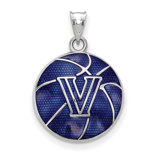 SS Villanova University Enameled Basketball Pendant