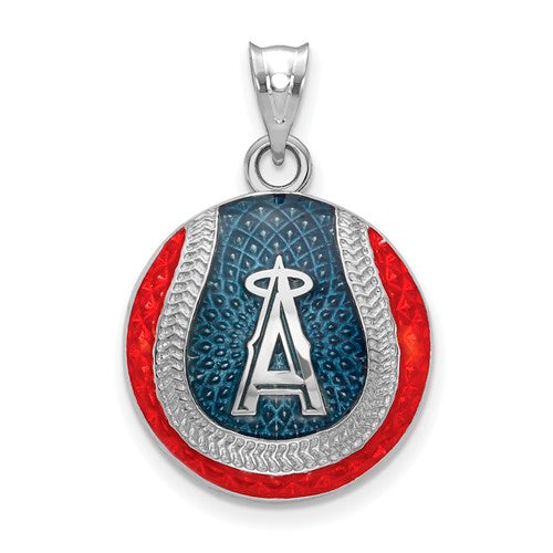 SS Los Angeles Angels Enameled Baseball Pendant