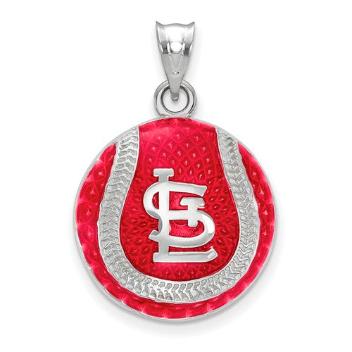 SS MLB  St. Louis Cardinals Enl Baseball Pendant