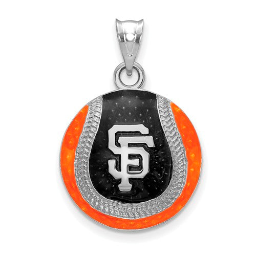 SS San Francisco Giants SF Enameled Baseball Pendant