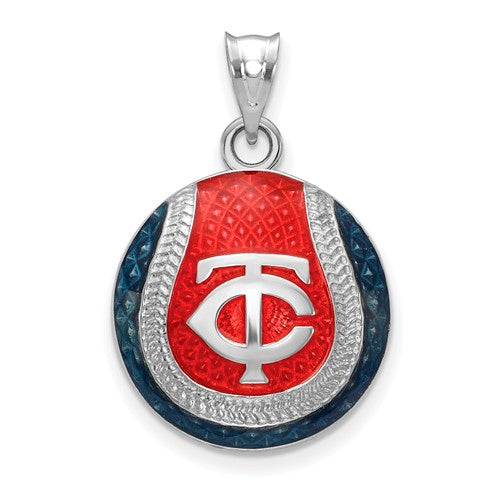 SS Minnesota Twins Baseball Enameled Pendant