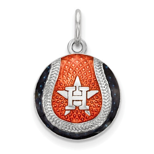 SS Houston Astros H Star Enameled Baseball Charm