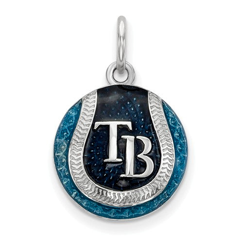SS Tampa Bay Rays Small Enameled Baseball Charm