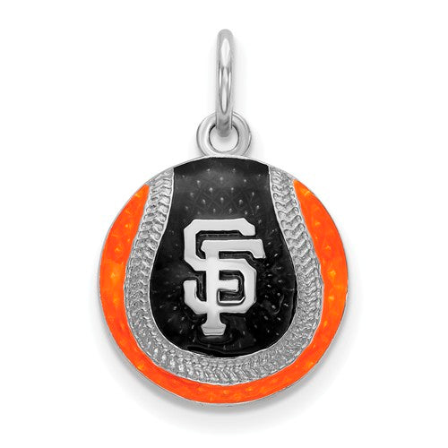 SS San Francisco Giants SF Enameled Baseball Charm