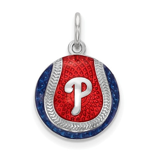 SS Philadelphia Phillies Enameled Baseball Charm