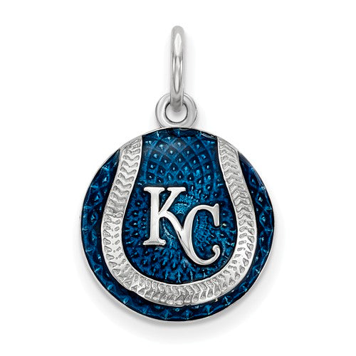 SS Kansas City Royals Enameled Baseball Charm