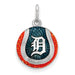 SS Detroit Tigers Enameled Baseball Charm