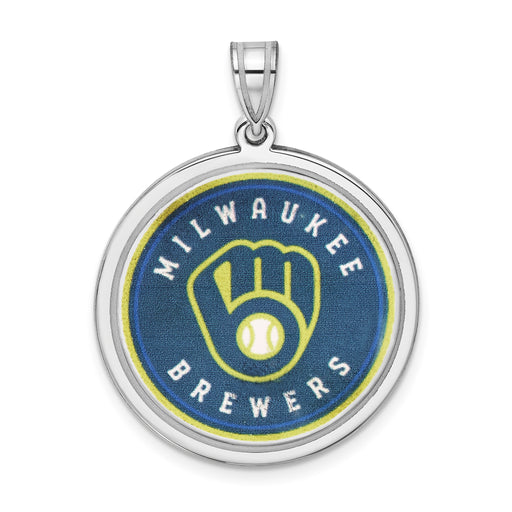 SS Milwaukee Brewers Picture Jewelry Disc Pendant