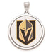 SS NHL Vegas Golden Knights Picture Jewelry Disc Pendant