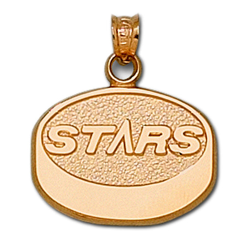 Dallas Stars Puck 10 kt Gold Pendant