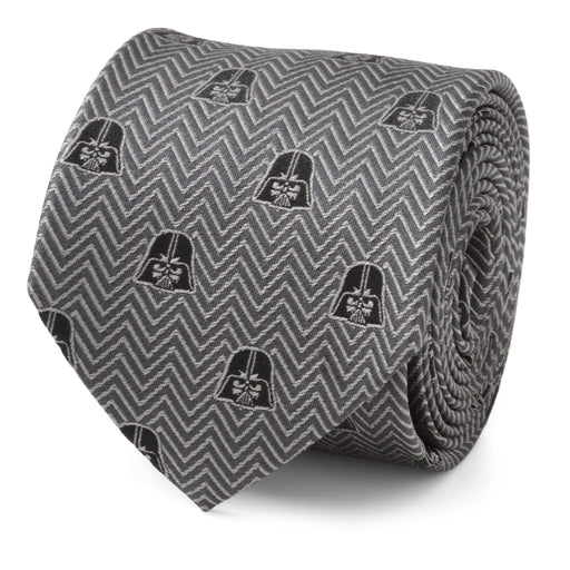 Darth Vader Herringbone Black Men's Tie