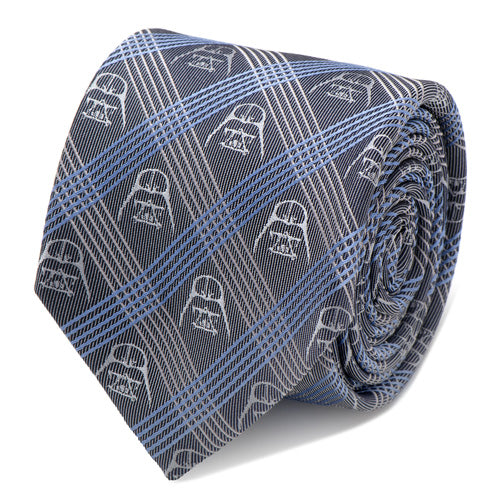 Darth Vader Blue Plaid Tie