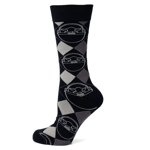 Grogu Argyle Charcoal Men's Socks