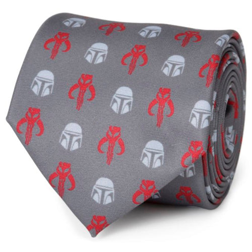 Star Wars Mando Grey Men's Tie