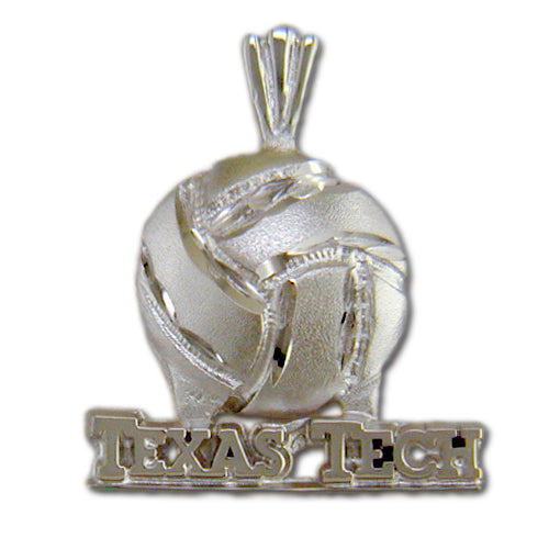 Texas Tech University VOLLEYBALL Silver Pendant