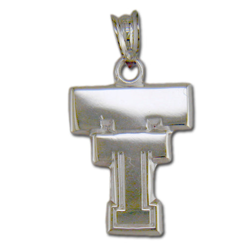 Texas Tech University TT Silver Medium Pendant