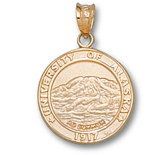 University of Alaska Seal 14 kt Gold Pendant