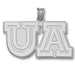 University of Arizona UA Sterling Silver Large Pendant