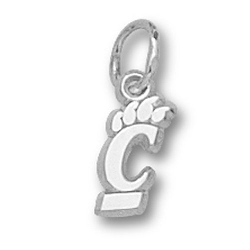 University of Cincinnati PIERCED C PAW Silver XS Pendant