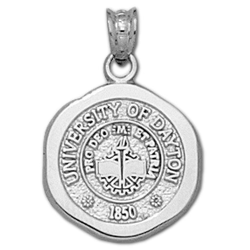 University of Dayton Seal Silver Pendant