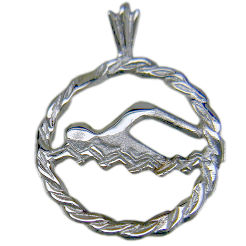 University of Florida Swimmer Pendant