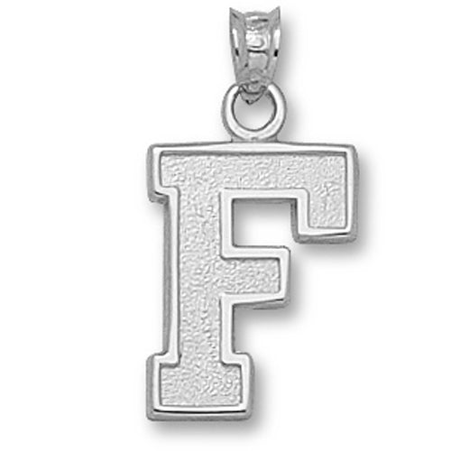 University of Florida Block "F" Silver Pendant