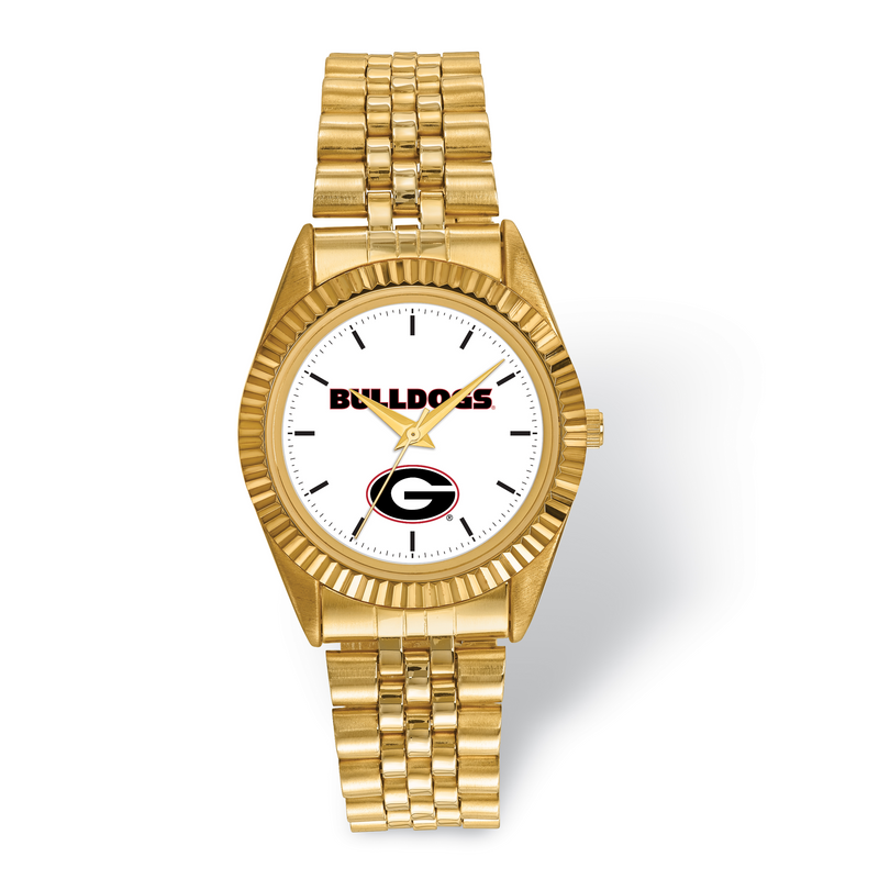LogoArt University Of Georgia Pro Gold-tone Gents Watch