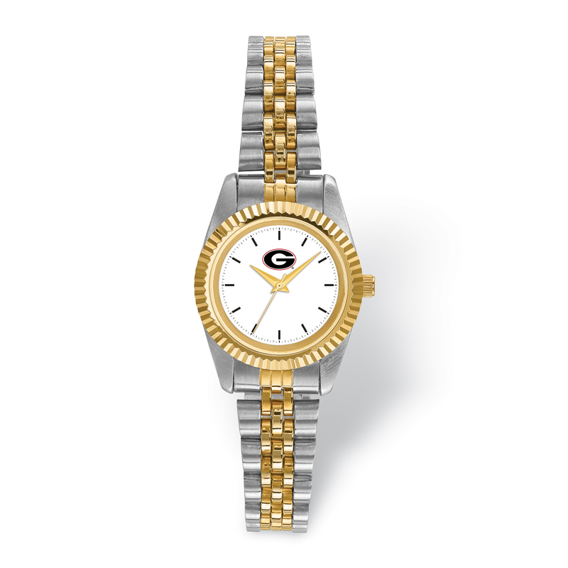 LogoArt University Of Georgia Pro Two-tone Ladies Watch