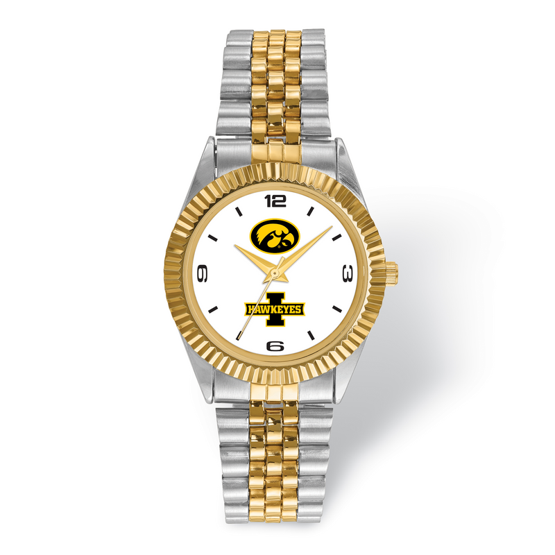 LogoArt University Of Iowa Pro Two-tone Gents Watch