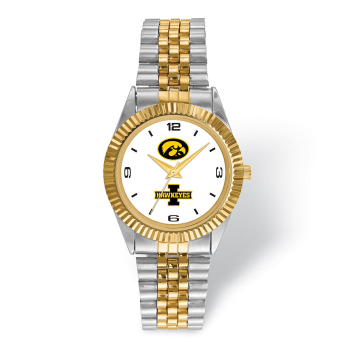 LogoArt University Of Iowa Pro Two-tone Gents Watch