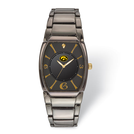 LogoArt University Of Iowa Executive Black-plated Watch