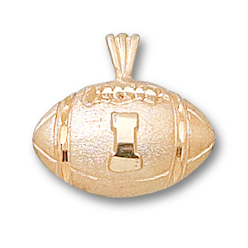 University of Illinois I FOOTBALL 14 kt Gold Pendant