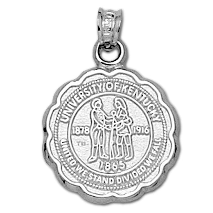 University of Kentucky Seal Silver Pendant