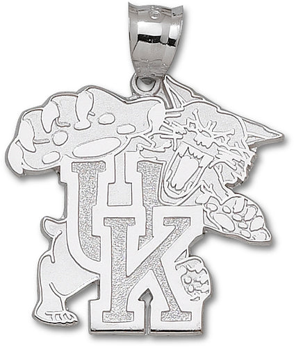 University of Kentucky WILDCAT GIANT Silver Pendant