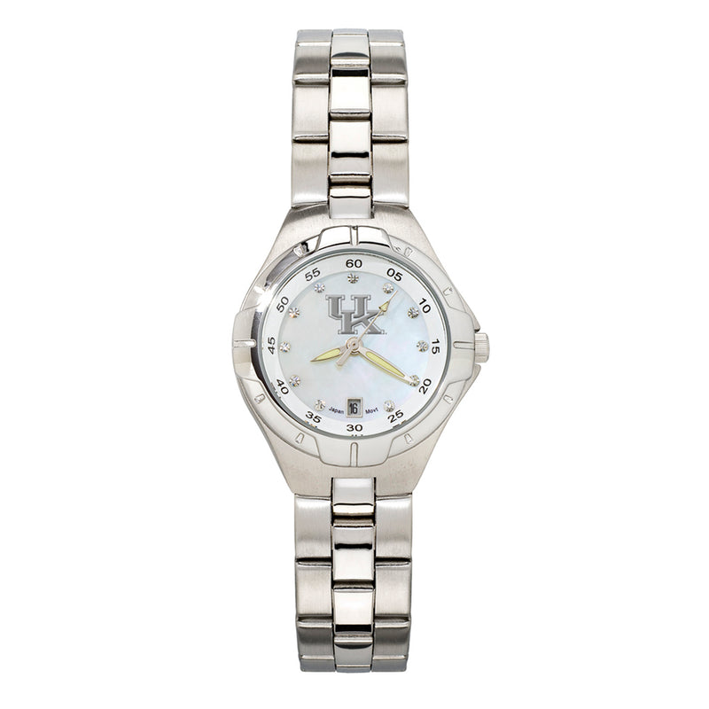 Univ Of Kentucky UK Pearl Woman's Bracelet Watch MOP DIAL