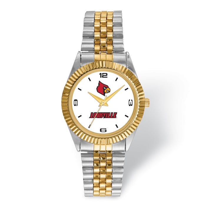 LogoArt University Of Louisville Pro Two-tone Gents Watch