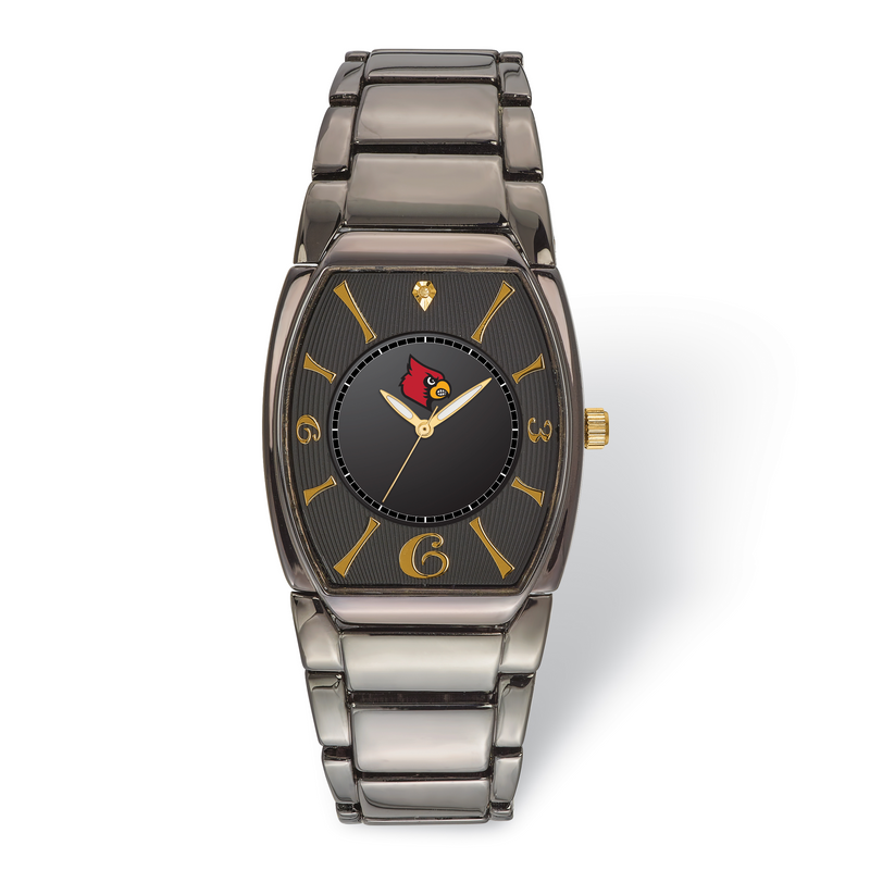 LogoArt University Of Louisville Executive Black-plated Watch