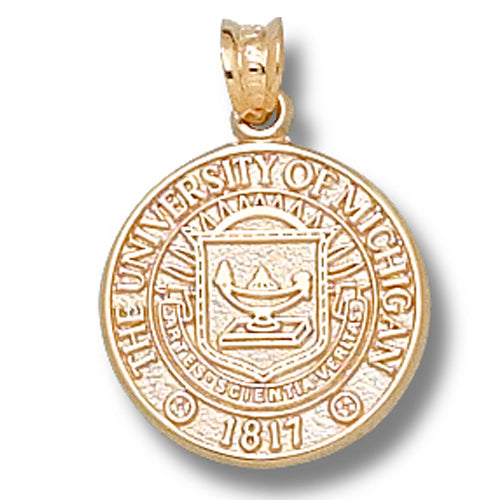 University of Michigan Seal 14 kt Gold Pendant