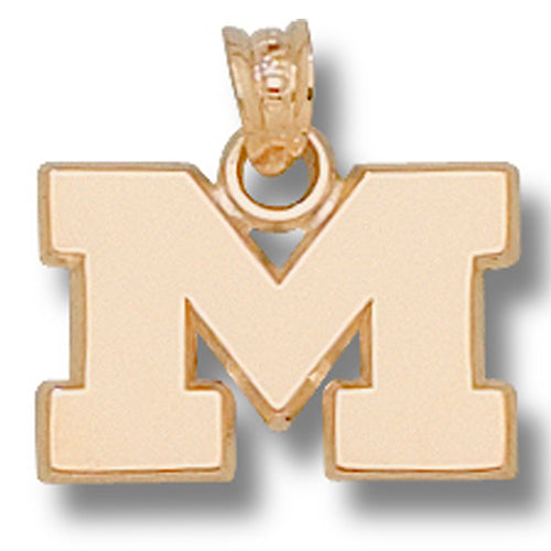 University of Michigan M 10 kt Gold Pendant